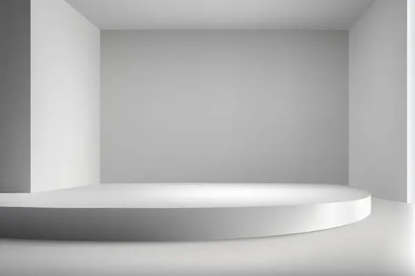 三维现实空旷的舞台上的展厅背景 产品展示模型 — 图库矢量图片