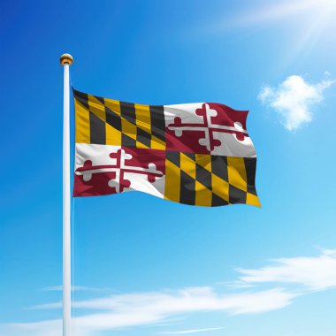 Maryland dalgalanan bayrağı, Amerika Birleşik Devletleri 'nin bayrak direğinde yer alan bir eyalettir..