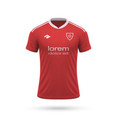 Nottingham Forest tarzında 3D gerçekçi futbol forması, futbol takımı 2023 için gömlek şablonu