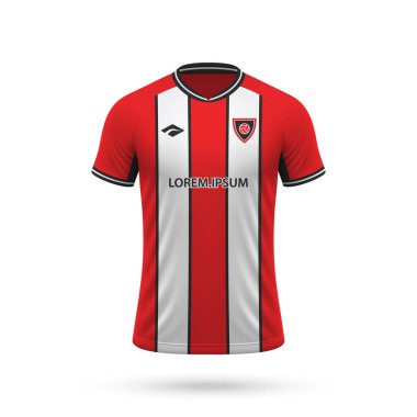 Sheffield United tarzı 3D gerçekçi futbol forması, futbol takımı 2023 için gömlek şablonu