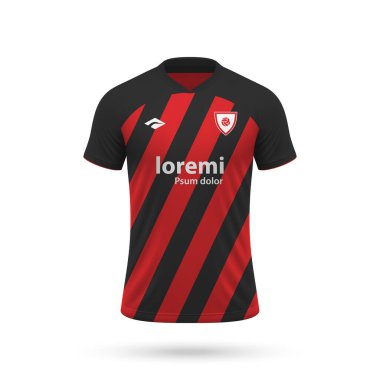 Eintracht Frankfurt tarzında 3D gerçekçi futbol forması, 2023 futbol takımı için gömlek şablonu