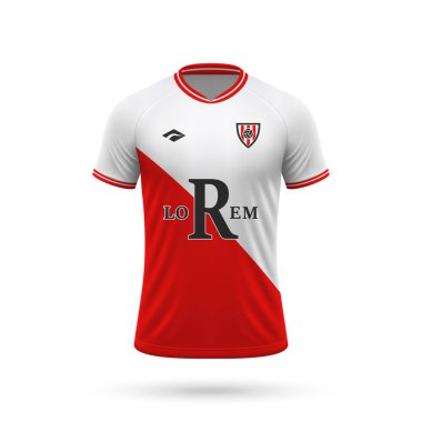 Utrecht tarzında 3D gerçekçi futbol forması, futbol takımı 2023 için gömlek şablonu