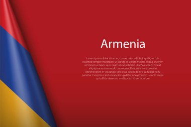 Arkaplanda telif uzaylı 3d ulusal bayrak izole edildi