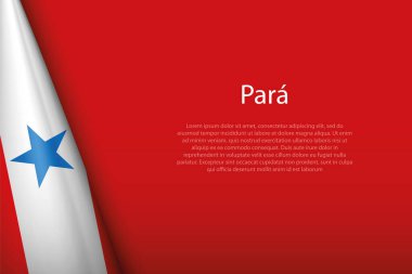 3d bayrak Para, Brezilya eyaleti, telif uzayı ile izole edilmiş