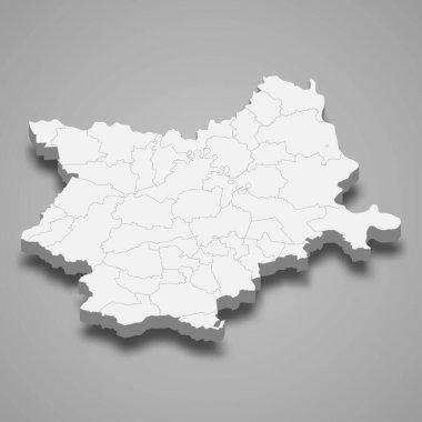 3d izometrik Osijek-Baranja, Hırvatistan 'ın bir ilçesidir.
