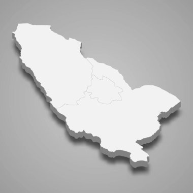 3d izometrik Rukwa, Tanzanya 'nın bir bölgesidir.