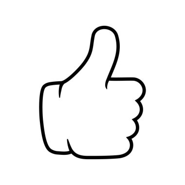 Simge vektörü gibi. Elin başparmağın aşağıda