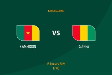 Kamerun, Gine futboluna karşı skor tablosu 2023 futbol Afrika turnuvası için bir şablon yayınladı.