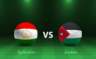 Tacikistan, Jordan Futbol Skorbord 'una karşı Futbol Asya Turnuvası 2023 Şablonu