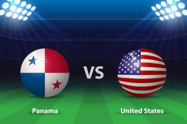 Panama, Birleşik Devletler 'e karşı. Amerikan futbol turnuvası 2024, Futbol skorbordu grafik şablonu