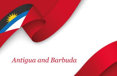 Kopyalama alanı ile beyaz arkaplan üzerinde fllag ile eğri kurdele