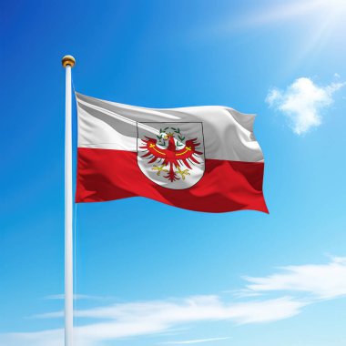 Tyrol dalgalanan bayrağı, Avusturya 'nın bayrak direğinde yer alan bir eyaletidir..