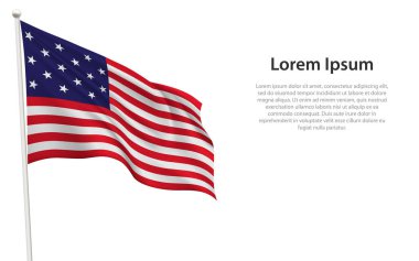 Star Spangled Banner tarihi bayrak sallıyor, Amerikan bağımsızlığını simgeliyor..