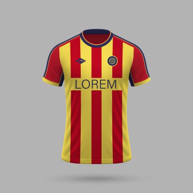 Lecce tarzında 3D gerçekçi futbol forması, futbol tişörtü şablonu 2024