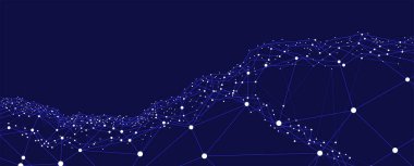 Neural ağ kavramı. Hücreleri bağlantıları ile bağlı. Yüksek teknoloji işlemi. Fütüristik arka plan