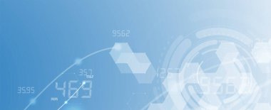 Soyut altıgen arkaplan. Teknoloji çocuk felci tasarımı. Dijital gelecekçi minimalizm. Vektör