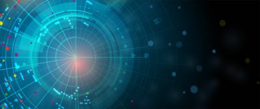 Neural ağ kavramı. Hücreleri bağlantıları ile bağlı. Yüksek teknoloji işlemi. Fütüristik arka plan