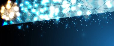 modern bulut teknolojisi. Entegre dijital web konsepti arka planı