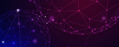 Neural ağ kavramı. Hücreleri bağlantıları ile bağlı. Yüksek teknoloji işlemi. Fütüristik arka plan