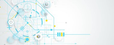 soyut yapı devre bilgisayar teknolojisi iş arka plan