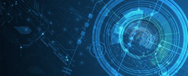 soyut fütüristik soluk bilgisayar teknolojisi iş geçmişi