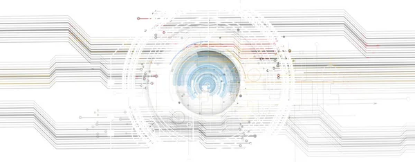 抽象的未来主义淡出的计算机技术商业背景 — 图库矢量图片