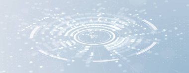 modern bulut teknolojisi. Entegre dijital web konsepti arka planı