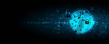 İş geçmişi için internet dijital siber güvenlik teknolojisi kavramı. Yaban domuzunu kilitle.