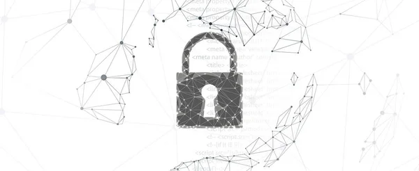 Internet Digital Syber Security Technology Concept Business Background Захват Кабана — стоковый вектор