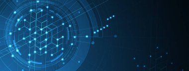 Basit çokgen elementlere sahip geometrik altıgen soyut arkaplan. Tıbbi, iş, teknoloji veya bilim tasarımı.