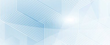 Basit çokgen elementlere sahip geometrik altıgen soyut arkaplan. Tıbbi, iş, teknoloji veya bilim tasarımı.