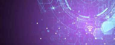 Basit çokgen elementlere sahip geometrik altıgen soyut arkaplan. Tıbbi, iş, teknoloji veya bilim tasarımı.