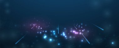 Basit çokgen elementlere sahip geometrik altıgen soyut arkaplan. Tıbbi, iş, teknoloji veya bilim tasarımı.