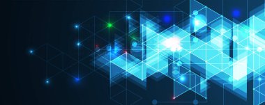 İnternet işi için teknoloji soyut fütüristik bilim geçmişi. Büyük veri kavramı.