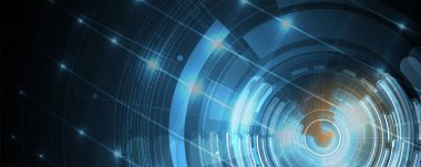 İnternet işi için teknoloji soyut fütüristik bilim geçmişi. Büyük veri kavramı.