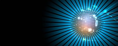 İnternet işi için teknoloji soyut fütüristik bilim geçmişi. Büyük veri kavramı.