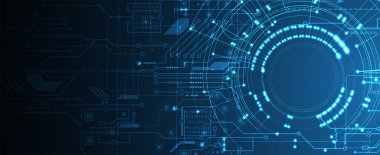 İnternet işi için teknoloji soyut fütüristik bilim geçmişi. Büyük veri kavramı.