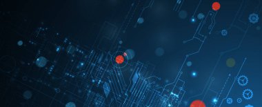 İnternet işi için teknoloji soyut fütüristik bilim geçmişi. Büyük veri kavramı.