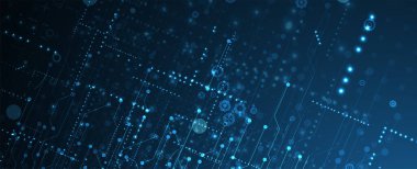 İnternet işi için teknoloji soyut fütüristik bilim geçmişi. Büyük veri kavramı.