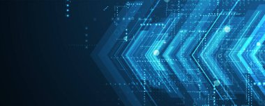 İnternet işi için teknoloji soyut fütüristik bilim geçmişi. Büyük veri kavramı.