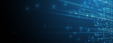 İnternet işi için teknoloji soyut fütüristik bilim geçmişi. Büyük veri kavramı.