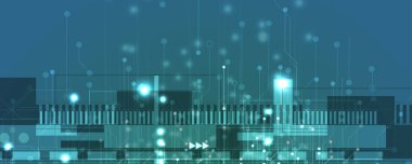 İnternet işi için teknoloji soyut fütüristik bilim geçmişi. Büyük veri kavramı.
