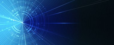 İnternet işi için teknoloji soyut fütüristik bilim geçmişi. Büyük veri kavramı.