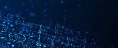 İnternet işi için teknoloji soyut fütüristik bilim geçmişi. Büyük veri kavramı.