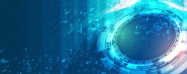 İnternet işi için teknoloji soyut fütüristik bilim geçmişi. Büyük veri kavramı.