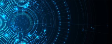 İnternet işi için teknoloji soyut fütüristik bilim geçmişi. Büyük veri kavramı.