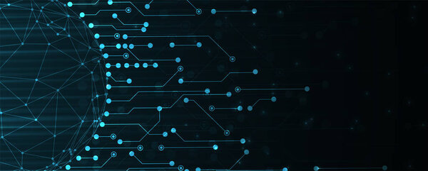 Технология абстрактного футуристического научного фона для интернет-бизнеса. Концепция больших данных.