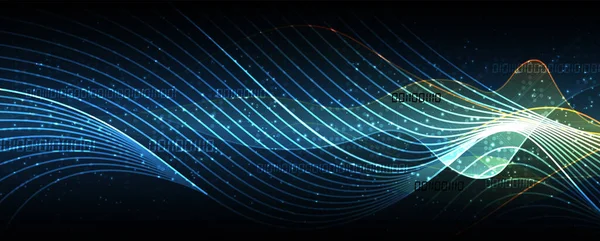 İnternet işi için teknoloji soyut fütüristik bilim geçmişi. Büyük veri kavramı.