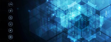 İş geçmişi için internet dijital siber güvenlik teknolojisi kavramı. Yaban domuzunu kilitle.