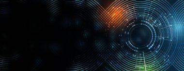 İnternet işi için teknoloji soyut fütüristik bilim geçmişi. Büyük veri kavramı.